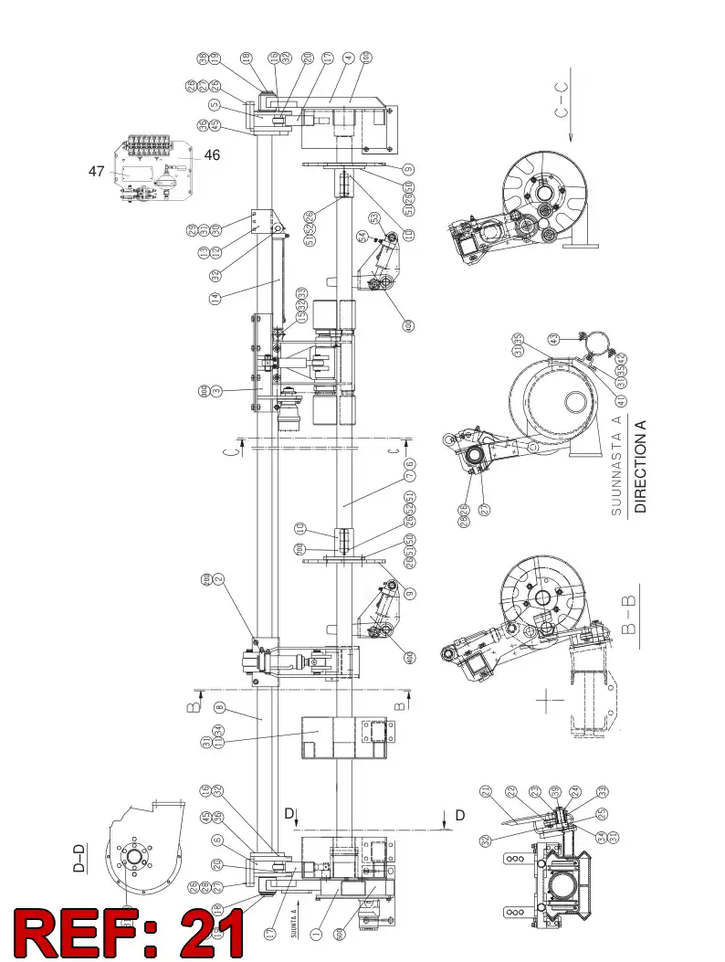 23575118 235 751 18 LEVER - Sandvik Technical Drawing