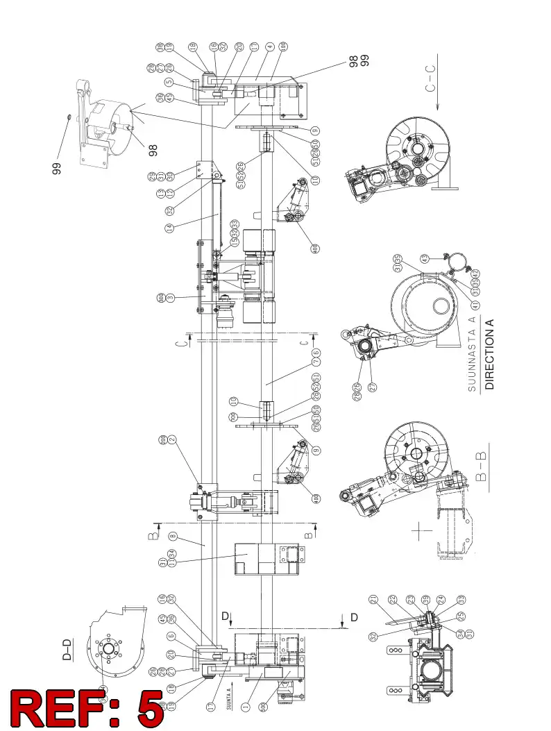 23583798 235 837 98 TILT ARM BUSHING - Sandvik Technical Drawing