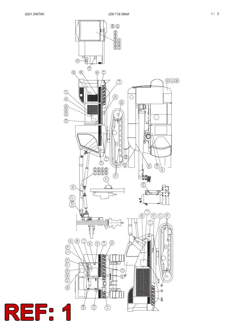 23585968 235 859 68 STICKER SET R700 - Sandvik Technical Drawing