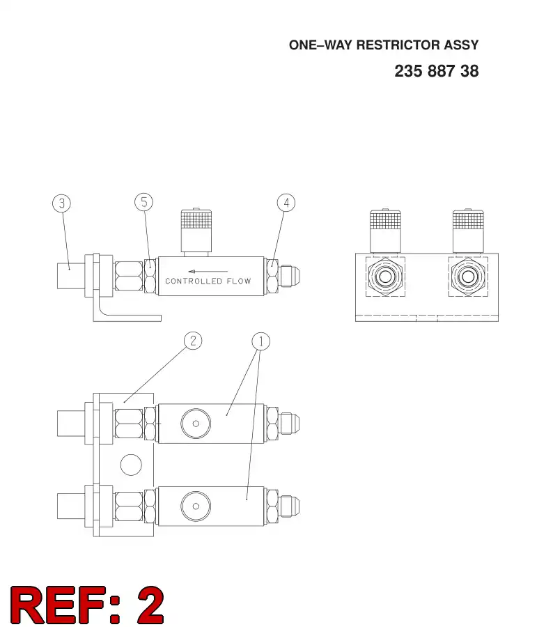 23588608 235 886 08 BRACKET - Sandvik Technical Drawing