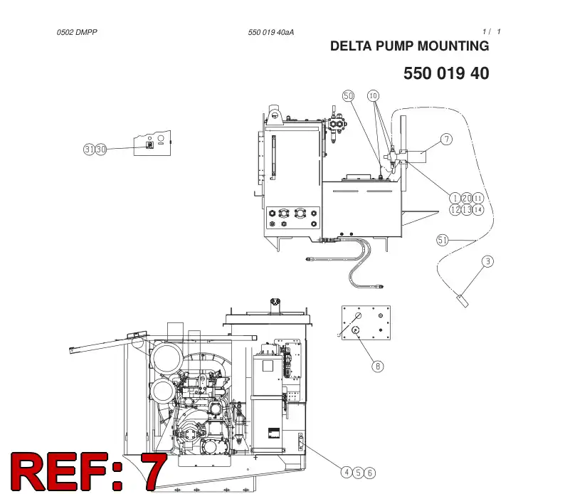 23589058 235 890 58 WIRE SET - Sandvik Technical Drawing