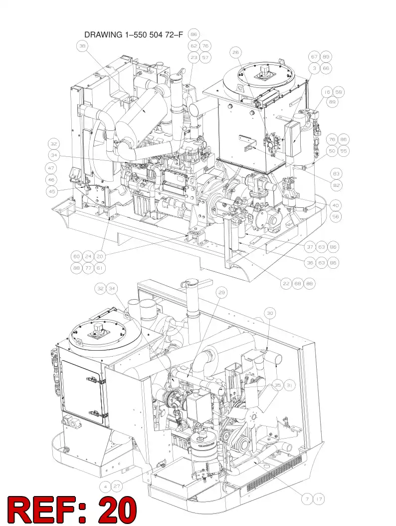23592308 235 923 08 BRACKET - Sandvik Technical Drawing