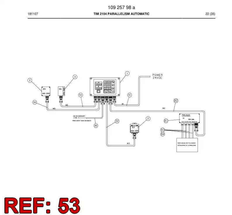 23593712a 235 937 12a WIRE SET - Sandvik Technical Drawing