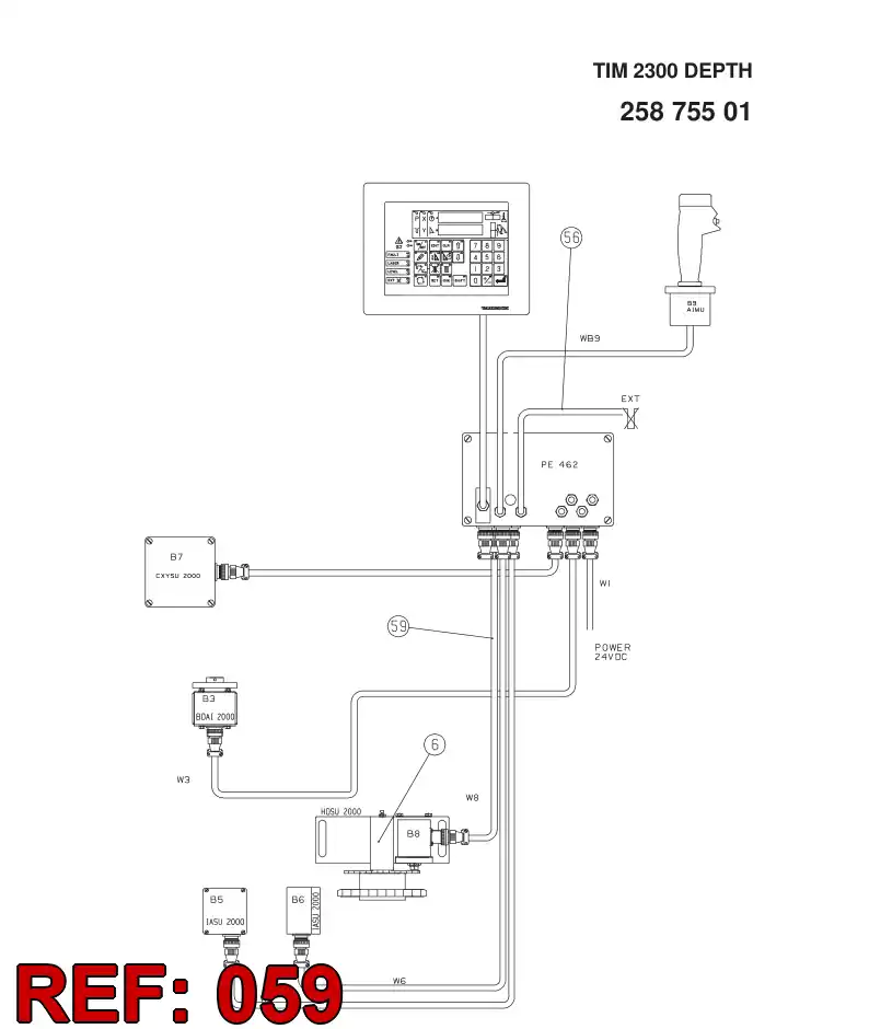 23593715 235 937 15 WIRE SET - Sandvik Technical Drawing