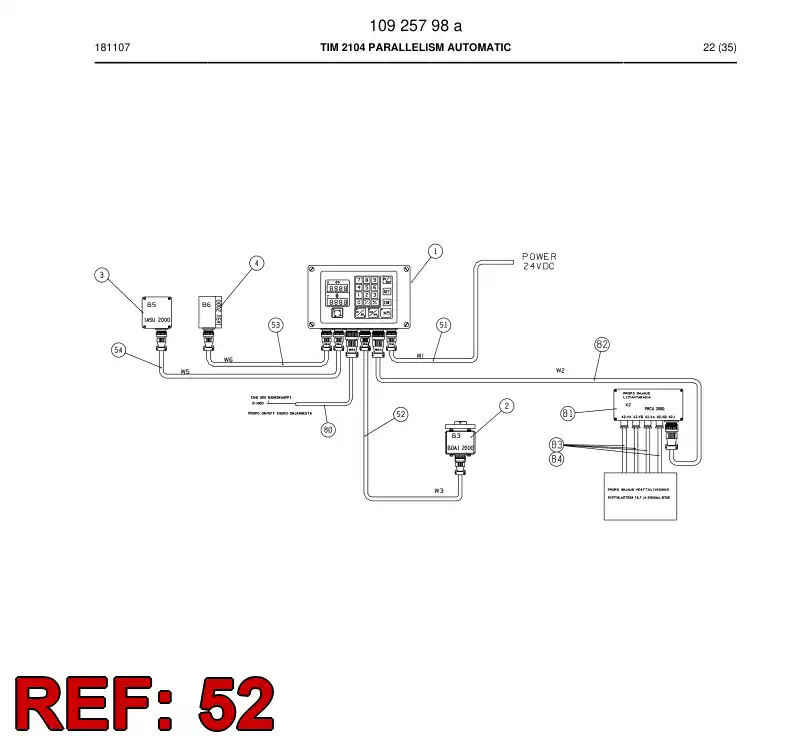 23593841 235 938 41 WIRE SET - Sandvik Technical Drawing