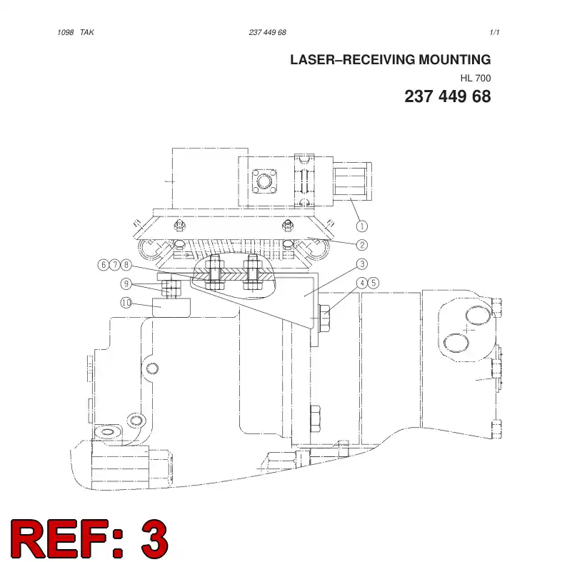 23595048 235 950 48 BRACKET - Sandvik Technical Drawing