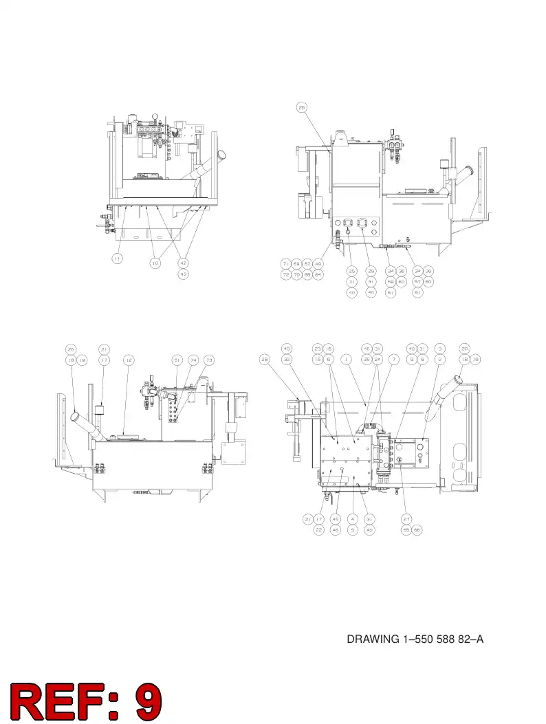 23595328 235 953 28 MOUNTING PLATE - Sandvik Technical Drawing