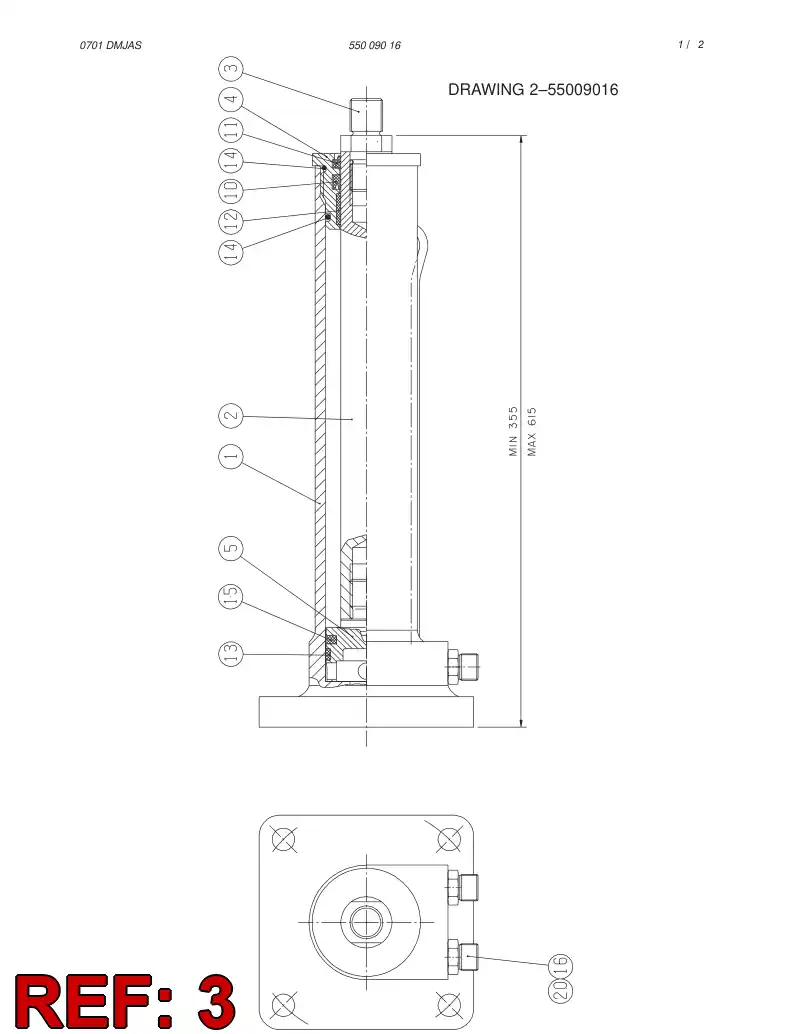 23595998 235 959 98 SCREW - Sandvik Technical Drawing