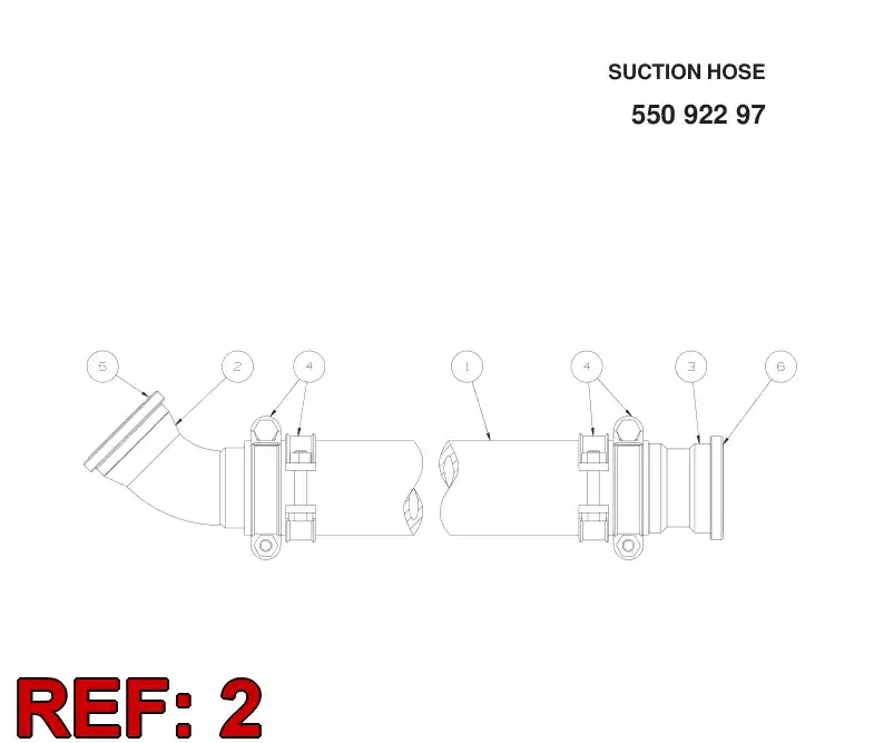 23598898 235 988 98 FLANGE - Sandvik Technical Drawing
