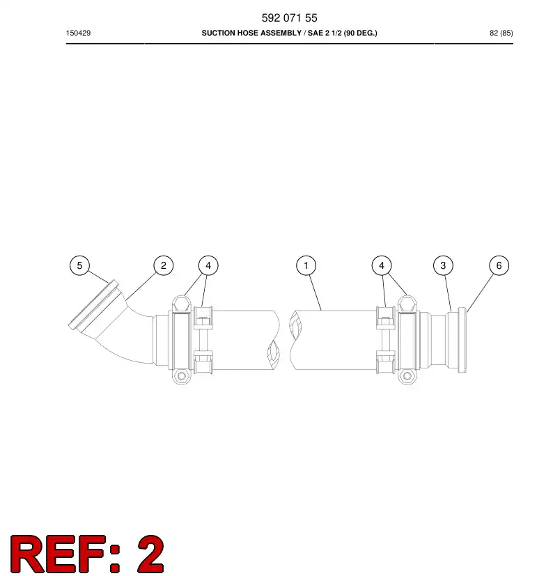 23598898a 235 988 98a FLANGE - Sandvik Technical Drawing