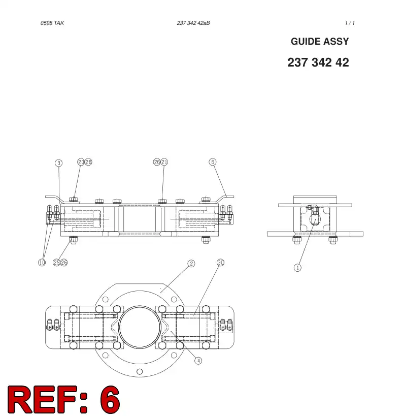 23607438 236 074 38 COVER - Sandvik Technical Drawing