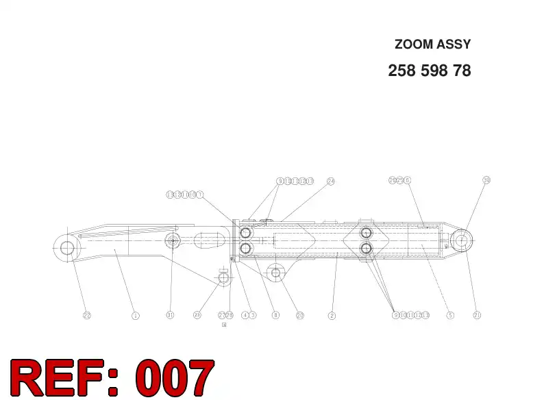 23611128 236 111 28 SLIDE PLATE - Sandvik Technical Drawing