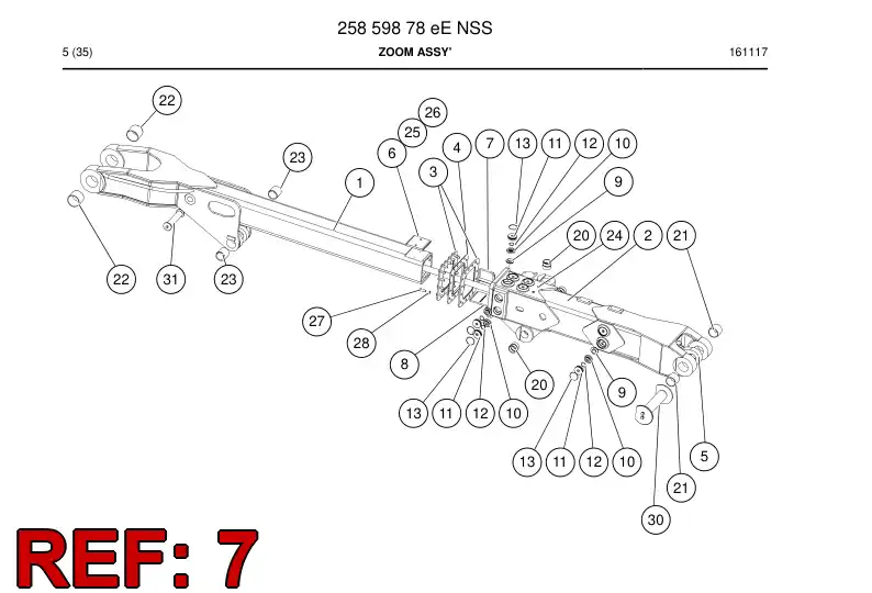 23611128a 236 111 28a Slipper Pad - Sandvik Technical Drawing