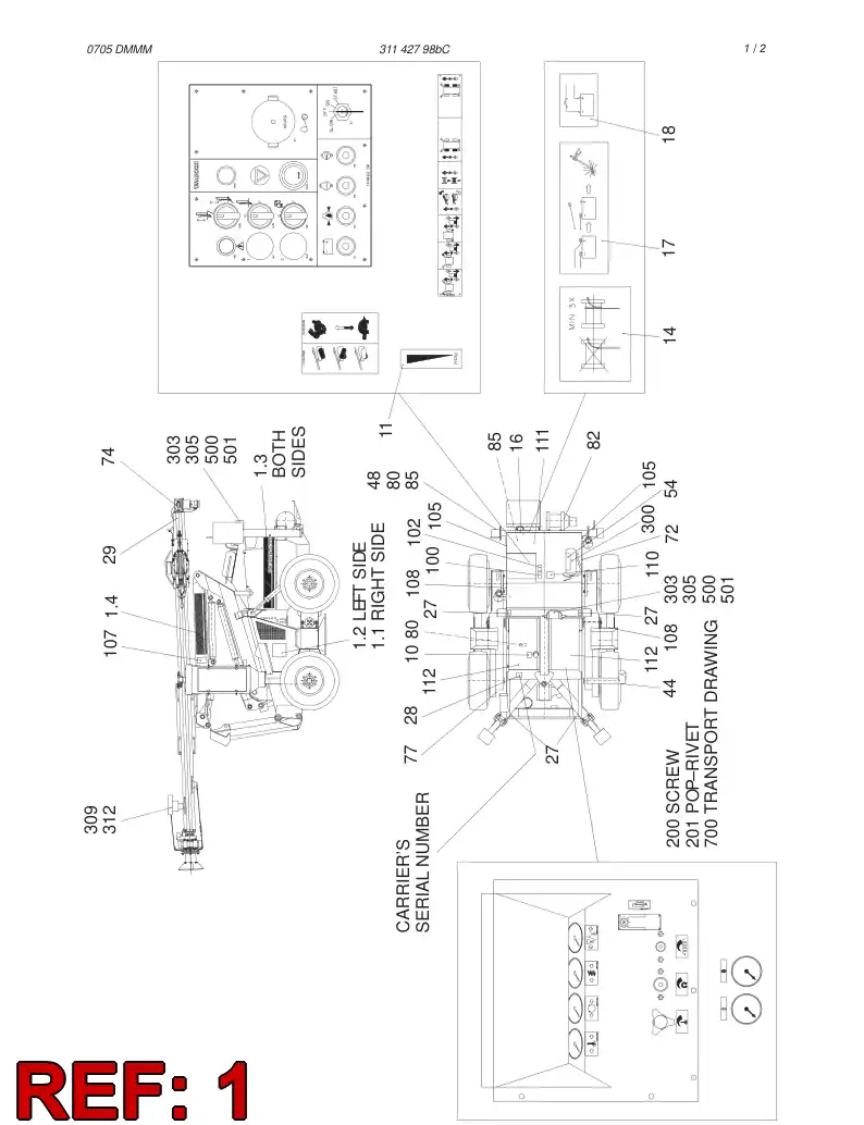 23613018 236 130 18 STICKER - Sandvik Technical Drawing