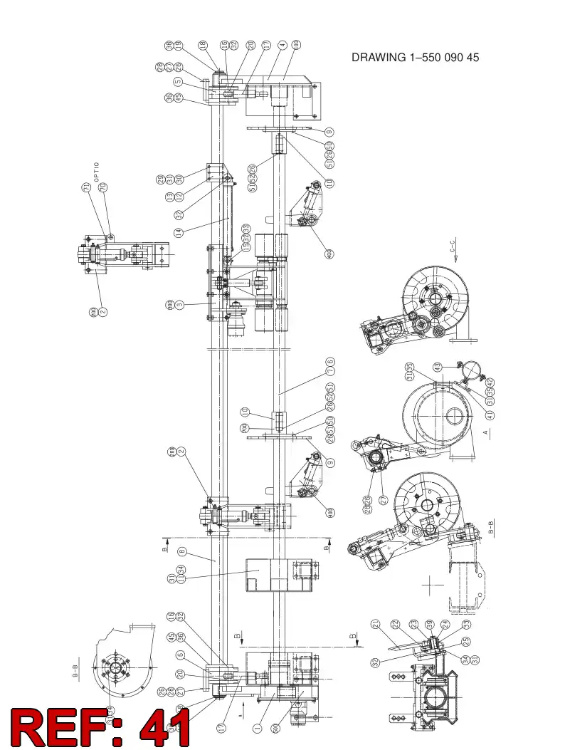 23613558 236 135 58 BRACKET - Sandvik Technical Drawing