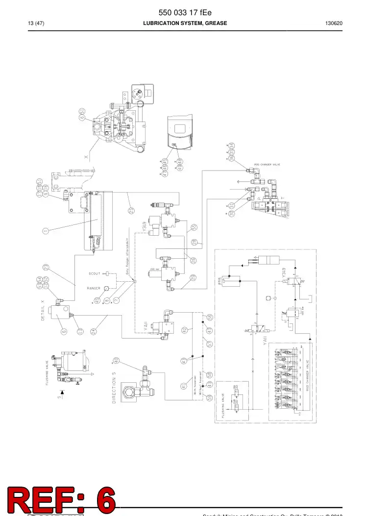 23616458a 236 164 58a Nozzle - Sandvik Technical Drawing