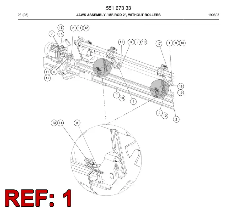 23618348a 236 183 48a JAW 2 IN - Sandvik Technical Drawing