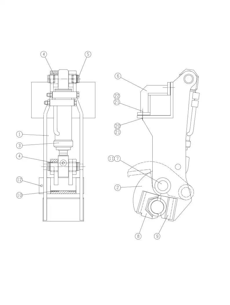 23618478 236 184 78 JAW (factory installation) MF-rod - Sandvik Technical Drawing