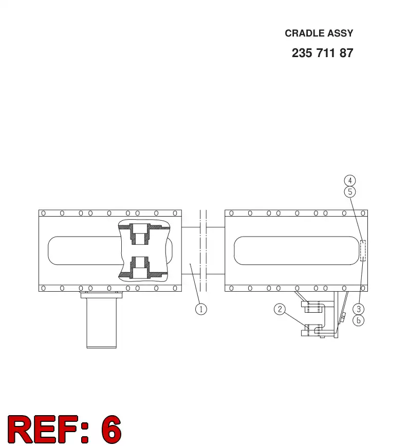 23621698 236 216 98 Plate, Backing - Sandvik Technical Drawing