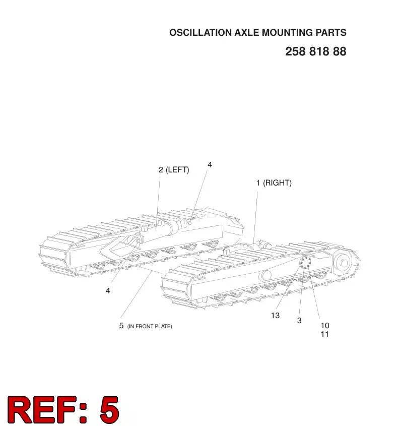 23623458 236 234 58 OSCILLATION SECTION MOUNTING - Sandvik Technical Drawing