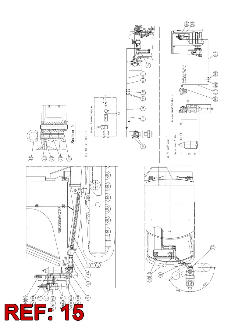 23628788 236 287 88 ELECTRIC COMPONENT ASSEMBLY - Sandvik Technical Drawing