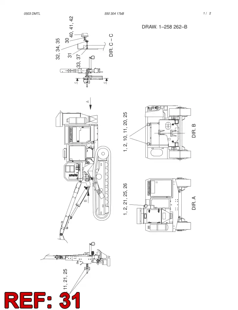 23629408 236 294 08 EYE BOLT - Sandvik Technical Drawing