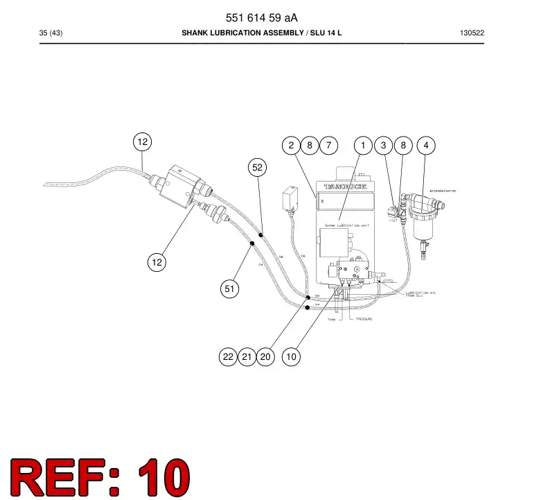 23629538a 236 295 38a Ring, Backing - Sandvik Technical Drawing