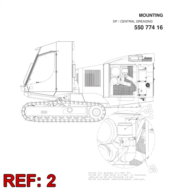 23634238 236 342 38 BRACKET - Sandvik Technical Drawing
