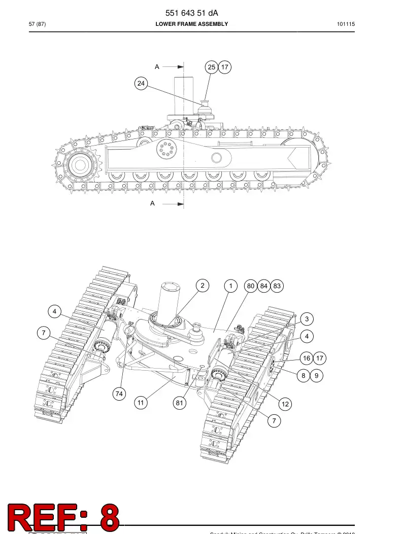 236 409 18a Thrust plate - drawing