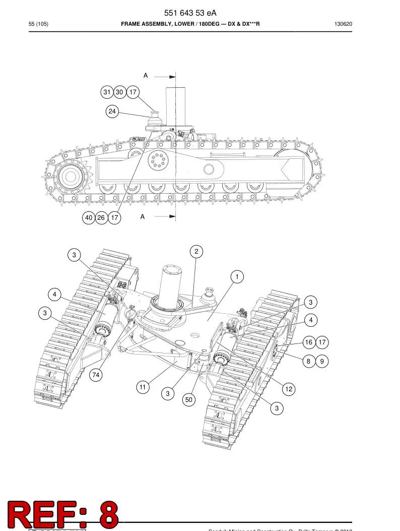 23640918b 236 409 18b Plate, Thrust - Sandvik Technical Drawing