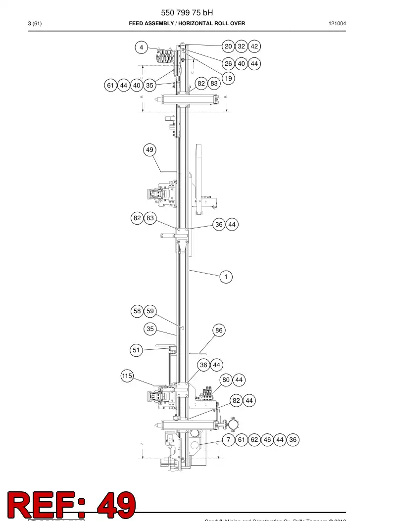 23710818a 237 108 18a YLALEVY - Sandvik Technical Drawing