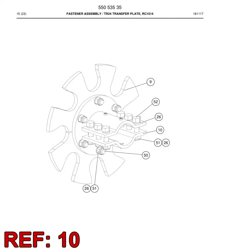 23717628e 237 176 28e Strap, Metal - Sandvik Technical Drawing