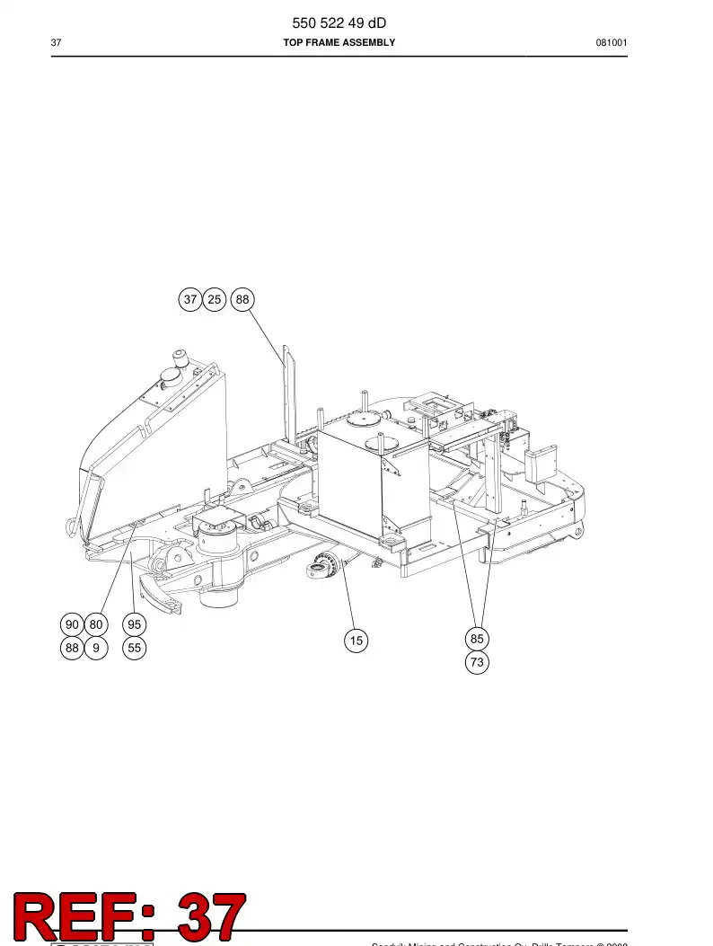 23730208a 237 302 08a Supporting block - Sandvik Technical Drawing