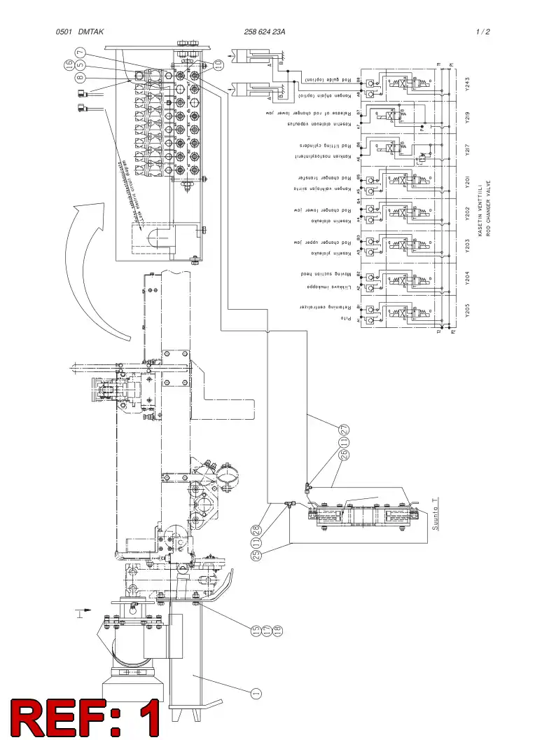 23734243 237 342 43 QUIDE ASSY. - Sandvik Technical Drawing