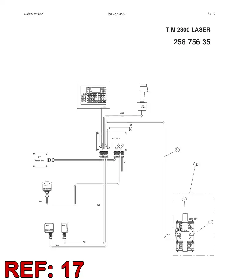 23744968 237 449 68 LASER-RECEIVING MOUNTING - Sandvik Technical Drawing