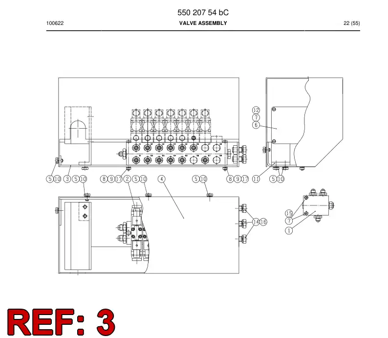 23760578a 237 605 78a VALVE BOX - Sandvik Technical Drawing