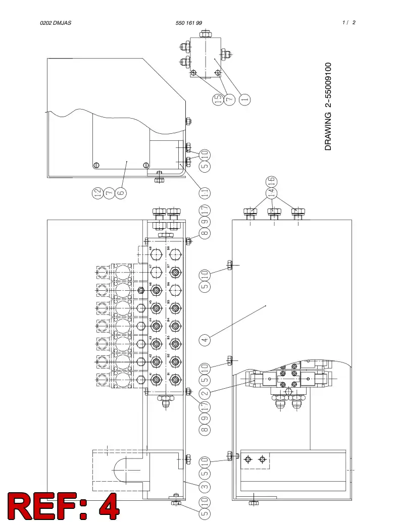23760608 237 606 08 BOX COVER - Sandvik Technical Drawing