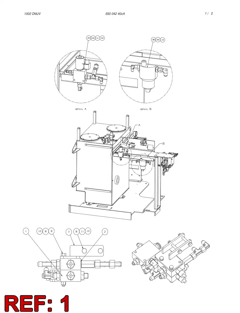 23768958 237 689 58 VALVE ASSEMBLY - Sandvik Technical Drawing