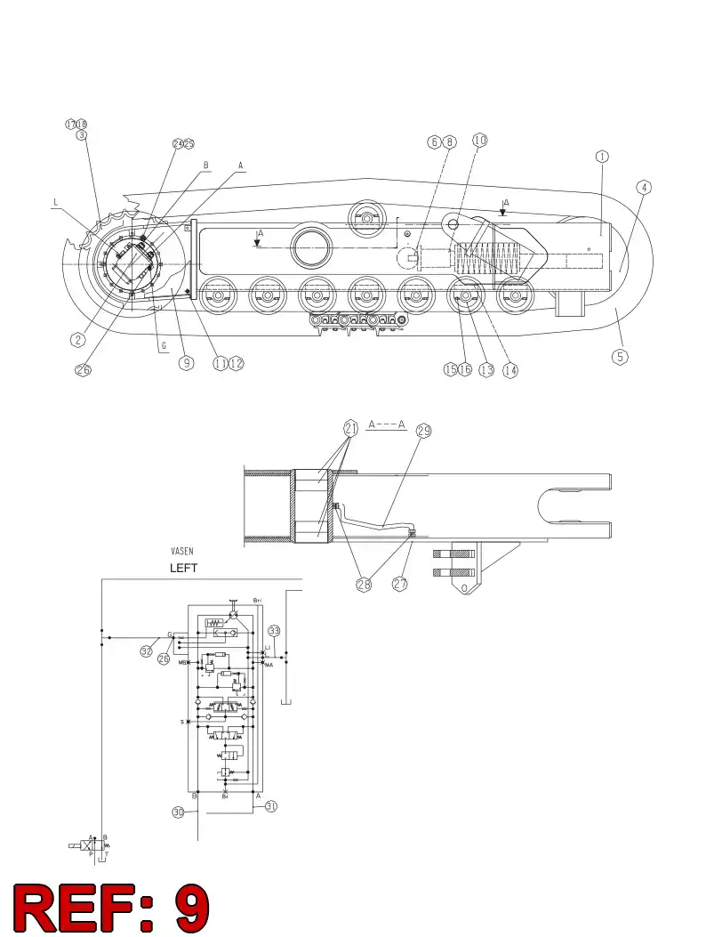 23770342 237 703 42 GEAR COVER - Sandvik Technical Drawing