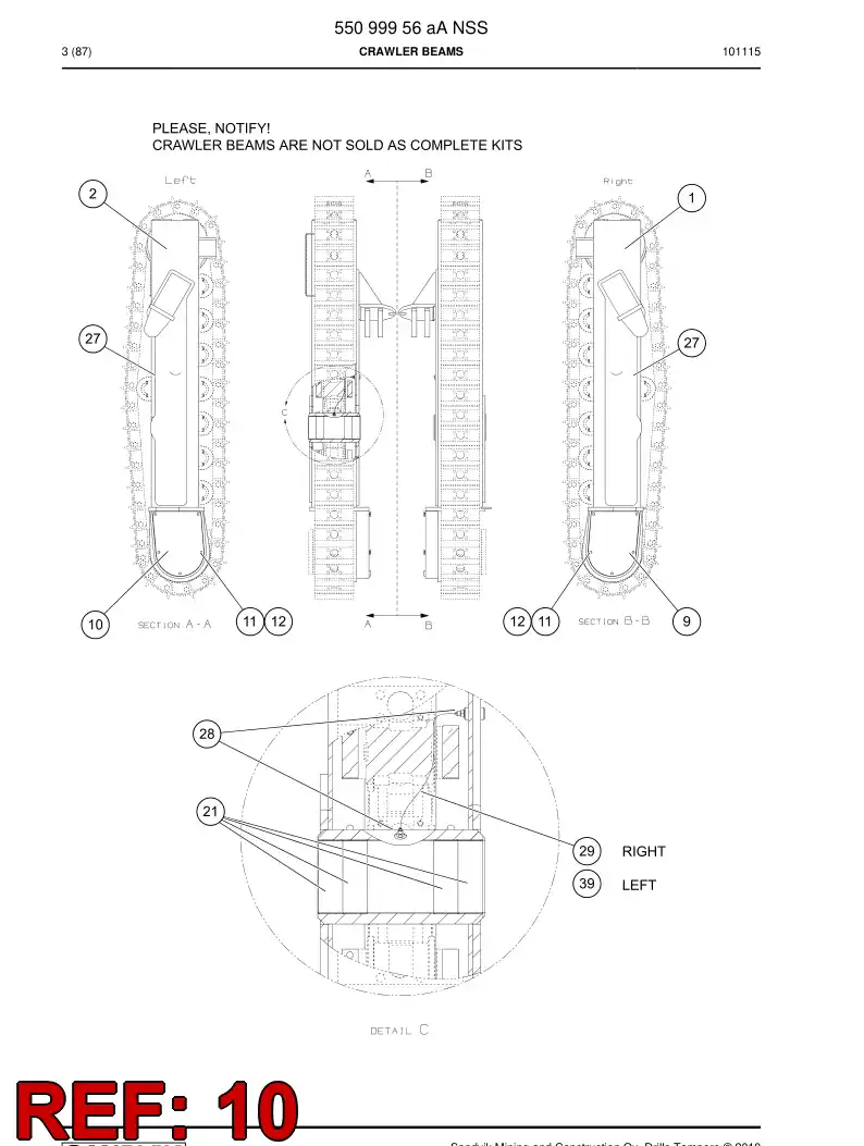 23770752a 237 707 52a GUARD - Sandvik Technical Drawing
