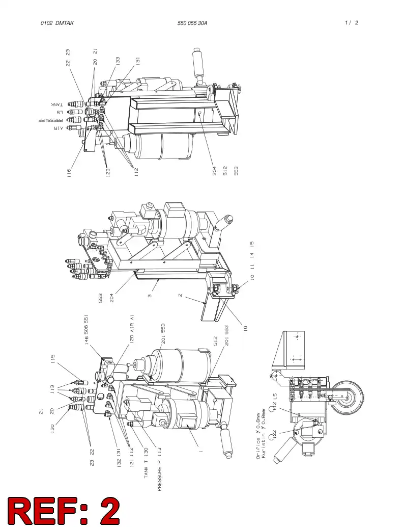 23774538 237 745 38 MOUNTING BRACKET - Sandvik Technical Drawing