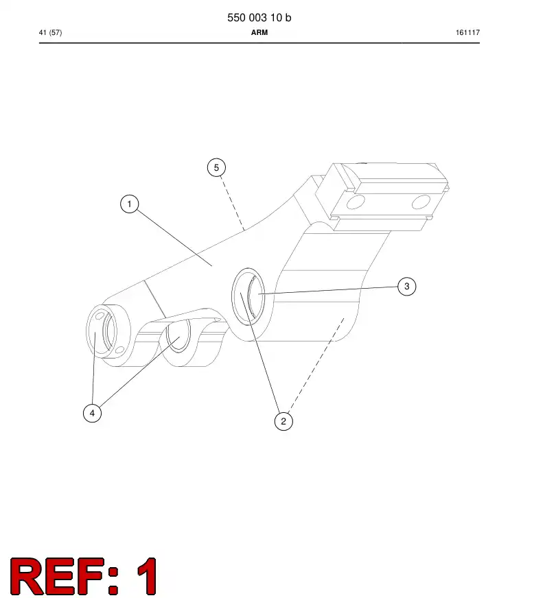 23777288a 237 772 88a Arm - Sandvik Technical Drawing
