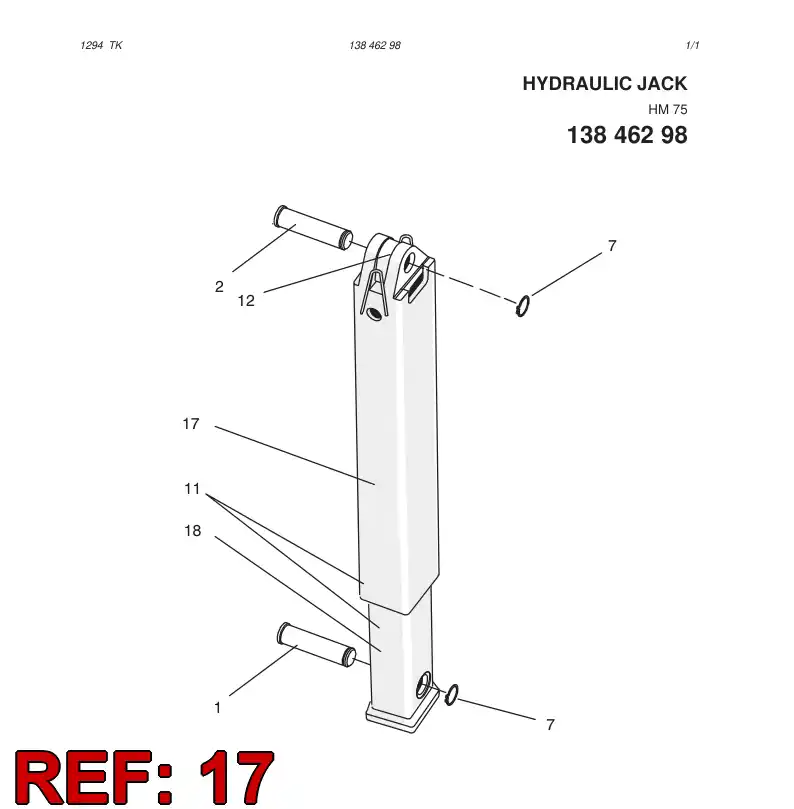 23926668 239 266 68 MANTLE TUBE - Sandvik Technical Drawing