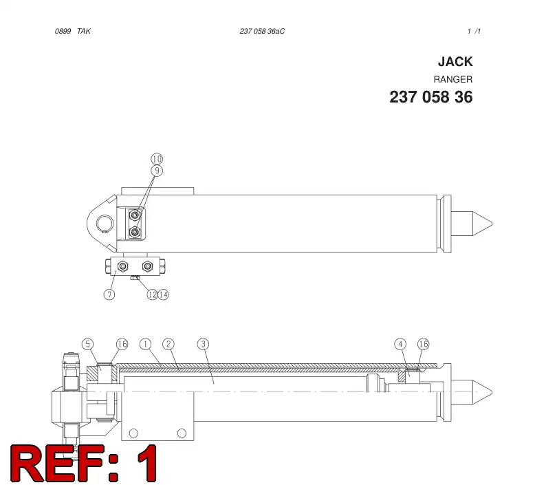 23940407 239 404 07 OUTER TUBE - Sandvik Technical Drawing