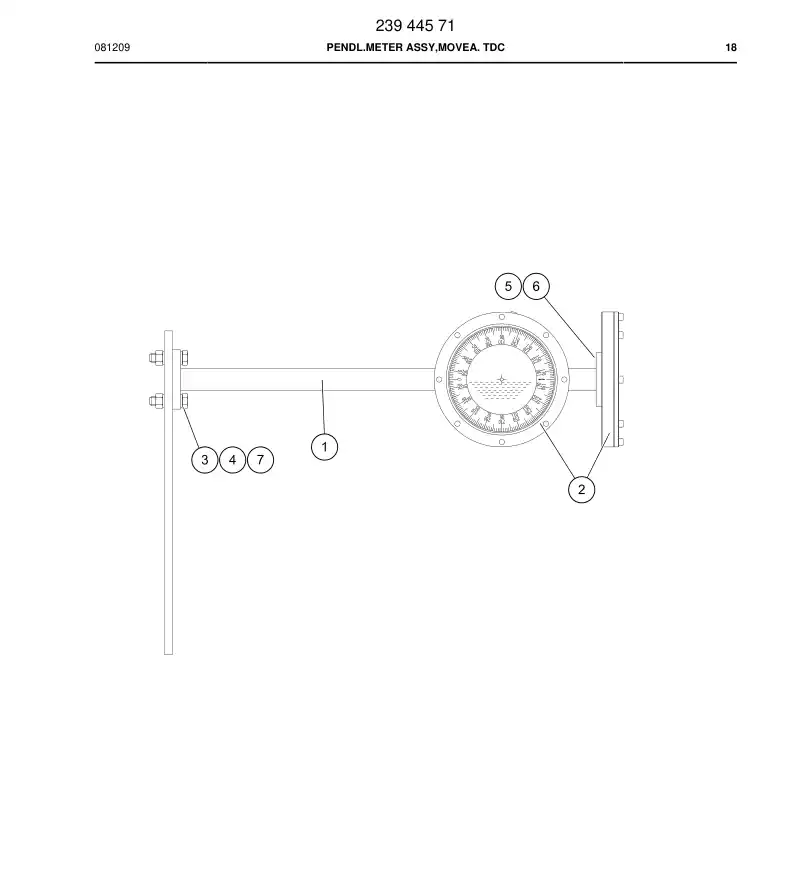 23944571 239 445 71 PENDL.METER ASSY,MOVEA. TDC - Sandvik Technical Drawing