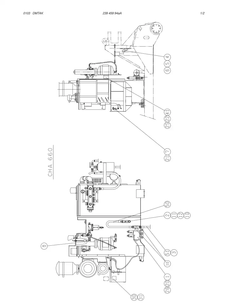 23945994aA 239 459 94aA DELTA PUMP MOUNTING - Sandvik Technical Drawing