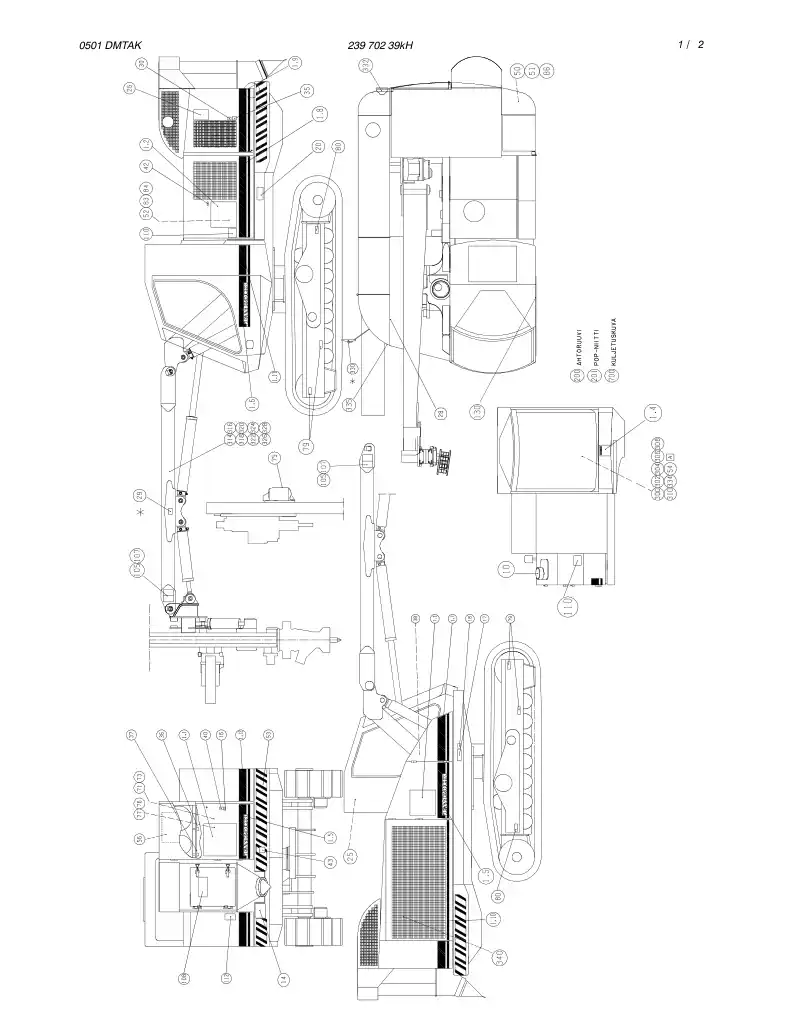 23970239kH 239 702 39kH STICKER/SYMBOL ASSY - Sandvik Technical Drawing