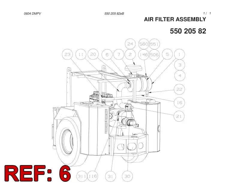 25102118 251 021 18 PRESSURE SWITCH - Sandvik Technical Drawing