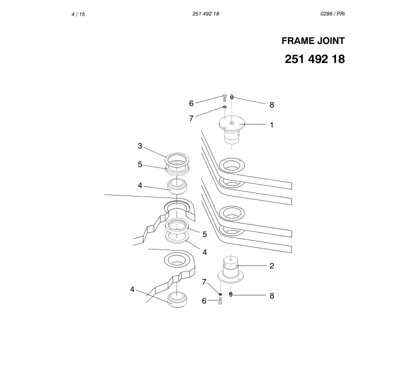 25149218 251 492 18 Frame SEAL - Sandvik Technical Drawing