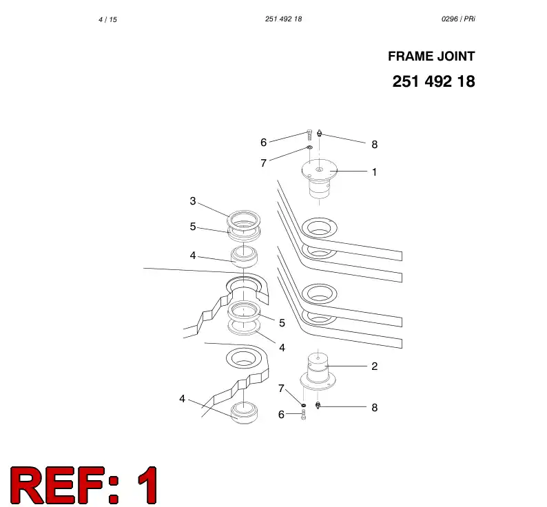 25149348 251 493 48 PIN - Sandvik Technical Drawing